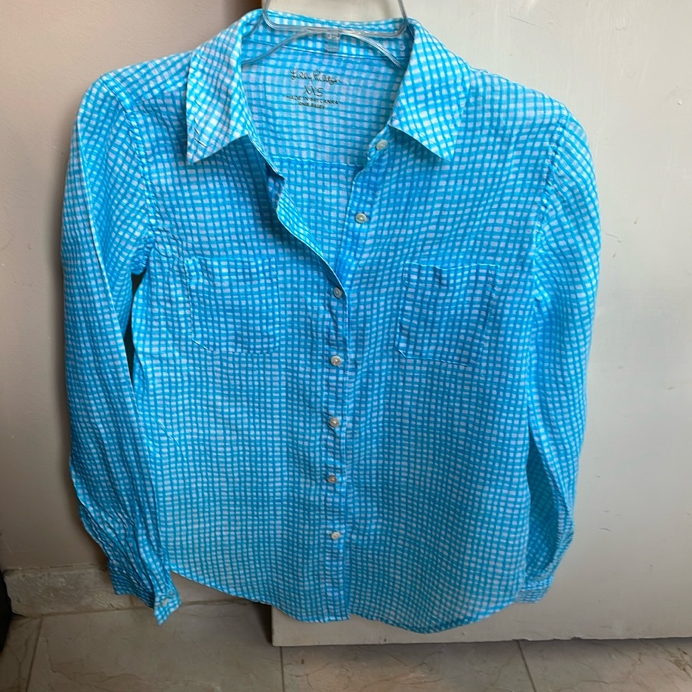 Lilli Pulitzer Gingham shirt
